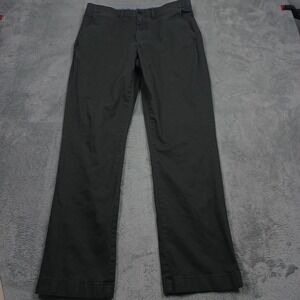 LL Bean Pants Mens 33x32 Green Chino Pockets Casual Straight